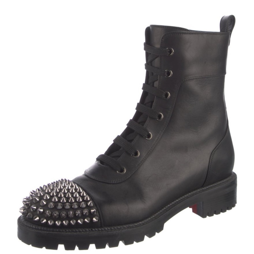 Christian Louboutin leather Combat Boots - Picture 2 of 7
